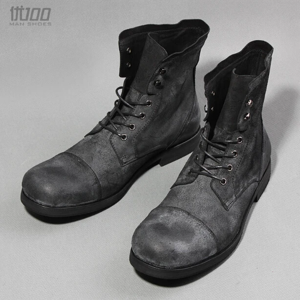 2017 г. Новые поступления черные армейские ботильоны мужские короткие ботинки из