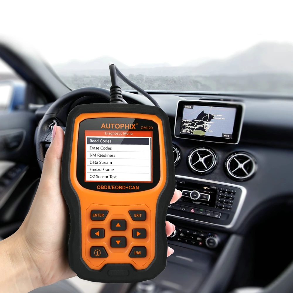 Autophix OM129 obd2 считыватель кодов считывание ясно код ошибки для более 48 автомобили