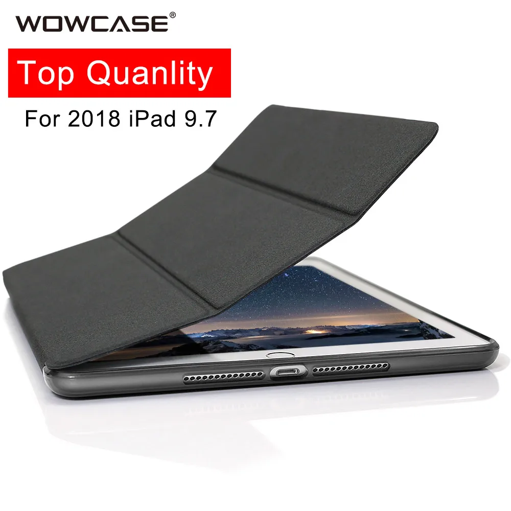 WOW чехол с трифолд подставкой Чехол s для iPad Pro 11/12.9/9.7 2018 из кожи PC + силиконовая