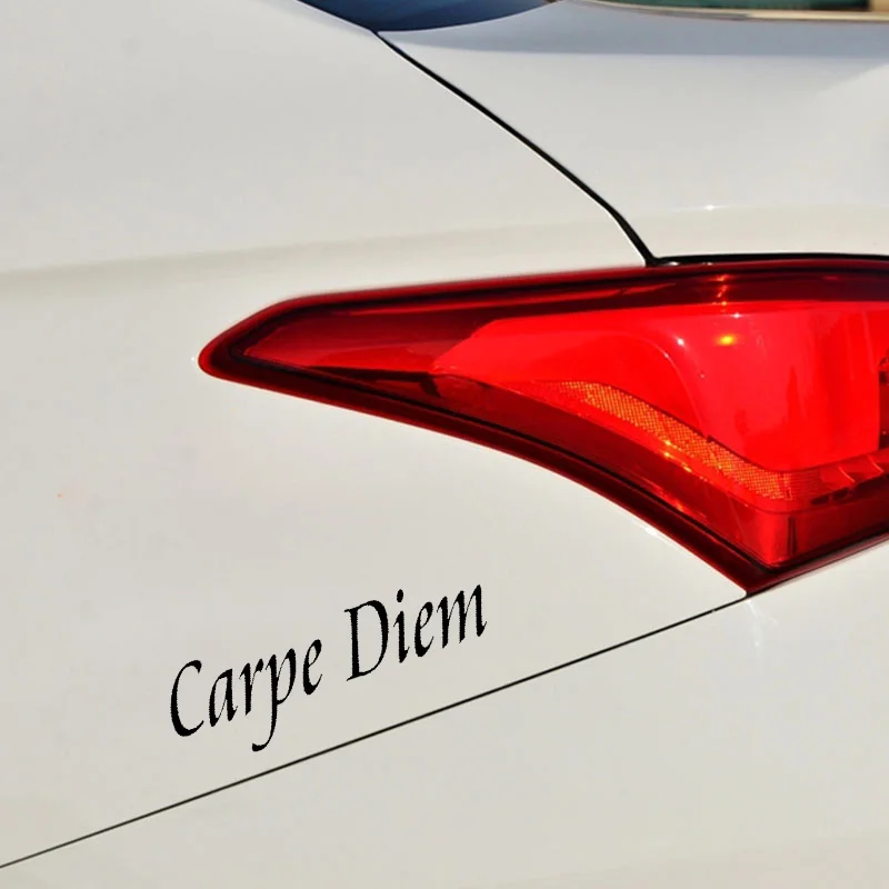 QYPF 16 3 см * 5 1 Модный автомобильный Стайлинг Carpe Diem английские слова виниловая