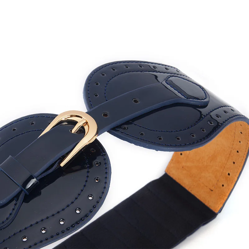 Женский широкий пояс из воловьей кожи эластичный для женщин|elastic belt|elastic fashion