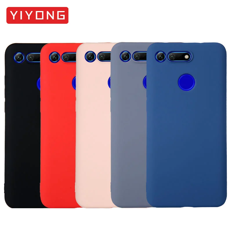 YIYONG huawei Honor вид 20 V10 V9 чехол тонкий из ТПУ мягкий Pro Lite жидкий силикон 10 8X Max V |