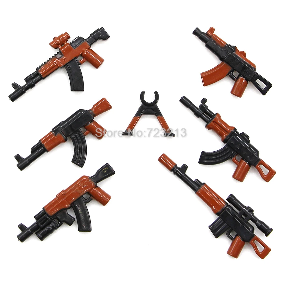 Оптовая продажа 10 мешков оружие Военный Набор Запчасти Аксессуары Модель SWAT PUBG