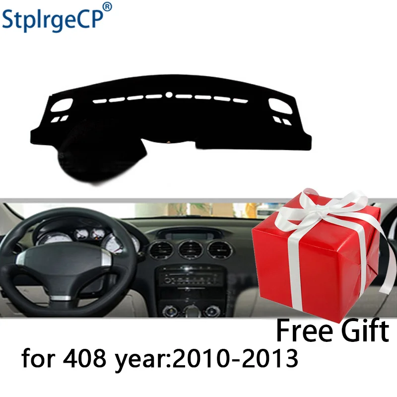 

for Peugeot 408 2010-2013 dashboard mat Protective pad Shade Cushion Pad interior sticker car styling accessories