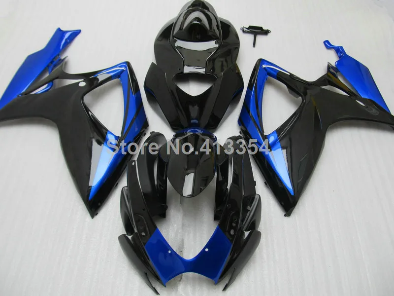 Литья под давлением высокое качество обтекатель комплект для Suzuki GSXR600 750 06 07 синий