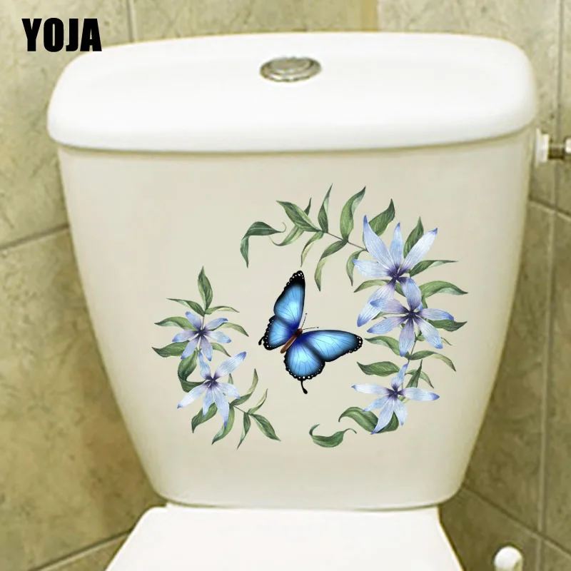 YOJA Переводные картинки с бабочками и цветами 24 3x22 см настенная наклейка наклейки