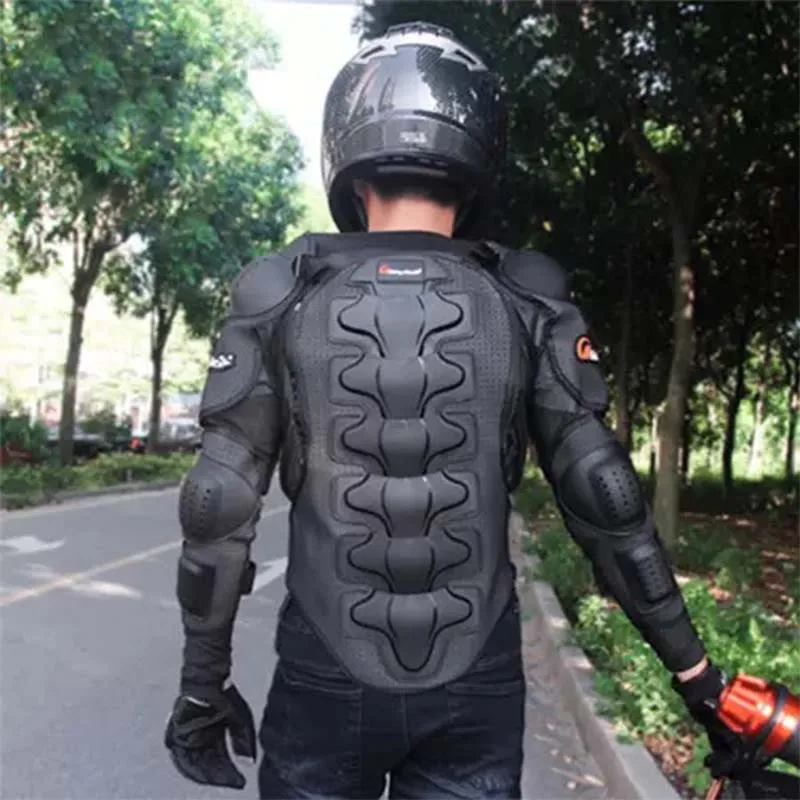 Pro-Biker мотоциклетная Защитная Броня снаряжение куртка полный корпус Броня ткань для мотокросса черепаха Защита спины Мотоциклетные Куртки