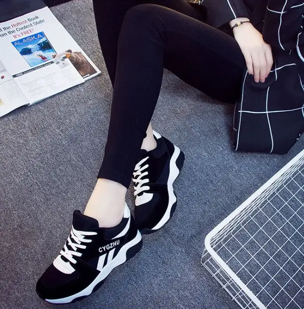 Autumn Ladies Glitter Chunky Sneakers Platform Casual Shoes Dad dames Sneakers Women Shoes Trainers basket chaussure femme