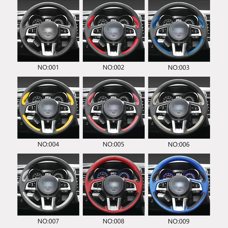 XUJI 2019 Custom Made Patent Easy DIY Perfect fit Faux Leather 5D Flash installation Steering Wheel Cover hub for NISSAN Tiida |