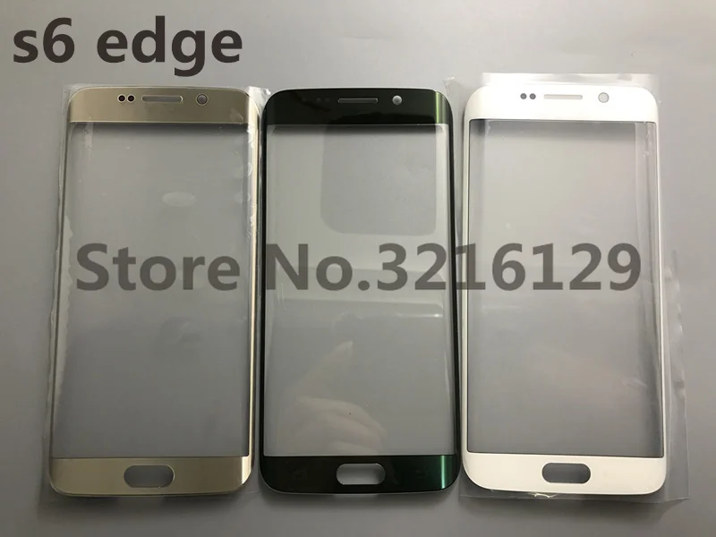 Для Samsung Galaxy S6 Edge G925F g925 спереди стекло сенсорный экран Внешний панель объектив Ремонт Запасная часть