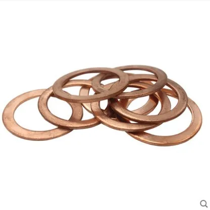 

10pcs 8mm *14mm *1mm Copper Crush Washers Seal Flat Ring Fastener Replacement