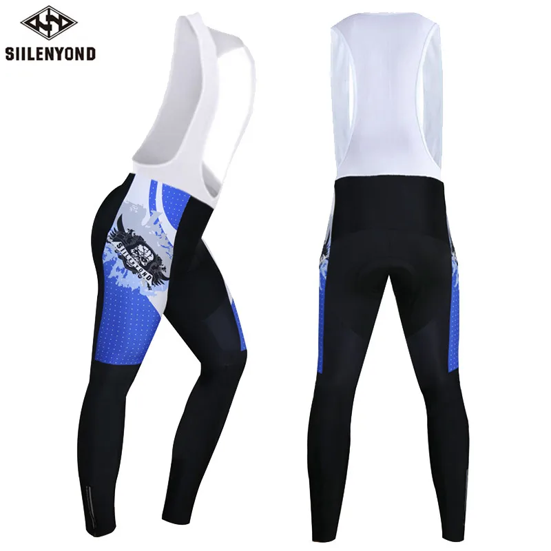 one piece bib pant Siilenyond, велосипедный длинный комбинезон, мужские теплые штаны, зима, термальный флис, 3D гелевая подкладка, велосипедный нагрудник, трико, Mtb, мужские, Ropa Ciclismo - Цвет: one piece bib pant