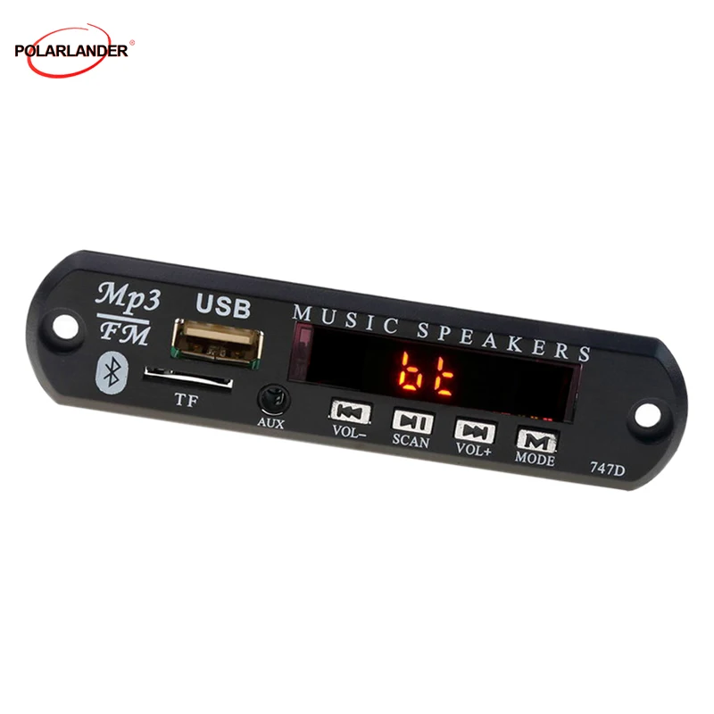 12 В Bluetooth MP3-плеер декодер fm-радио USB 3 5 мм WMA автомобильный комплект