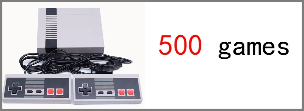 Мини-ТВ портативная игровая консоль для Nes игр с 500 различными встроенными играми