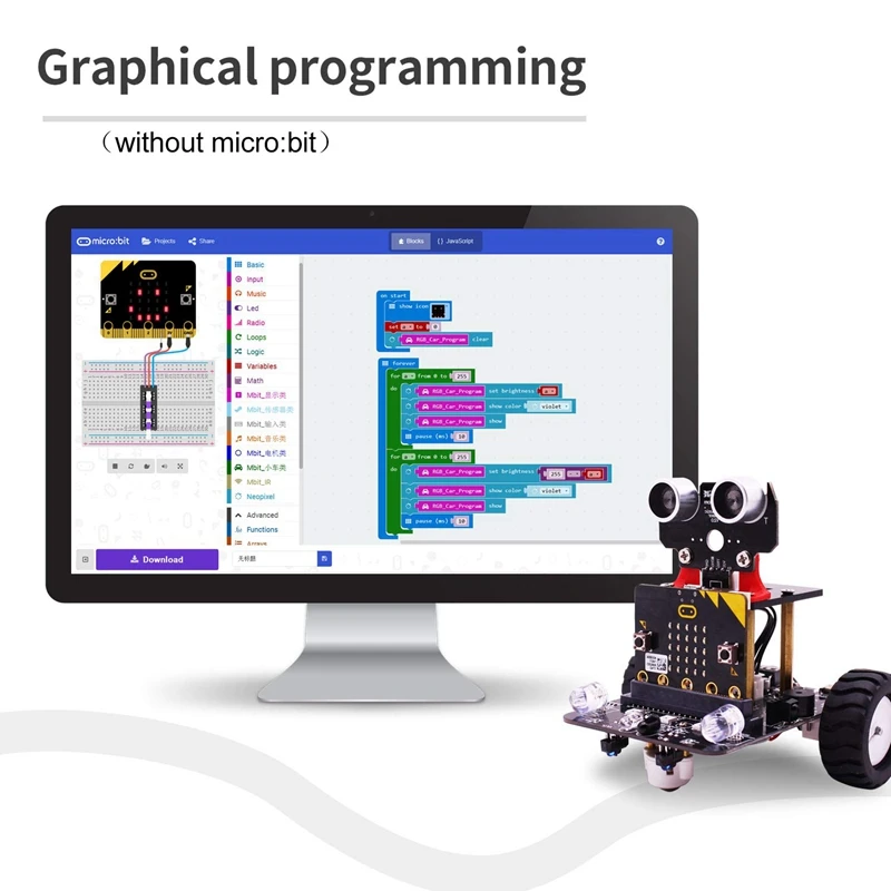 DIY робот набор для Micro:Bit Stem наборы робототехники детей программируемой машины Bbc