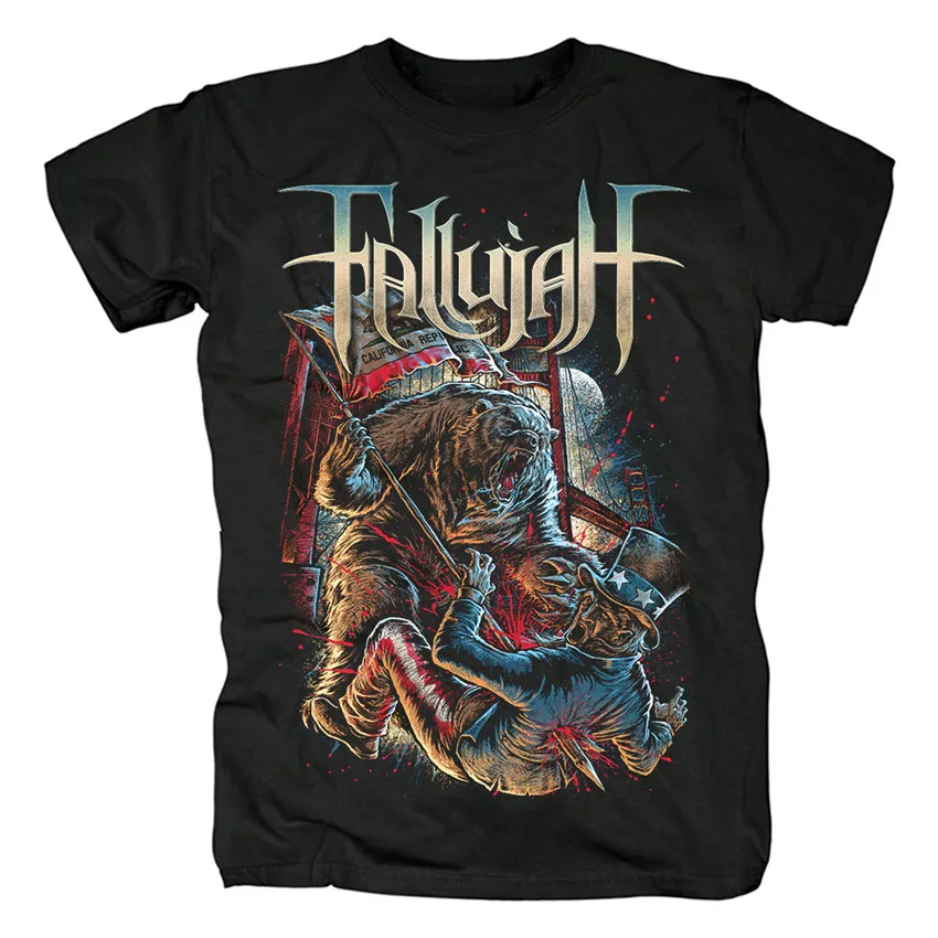 12 дизайнов американская группа Fallujah Rocker мужская и женская рубашка 3D Тяжелая