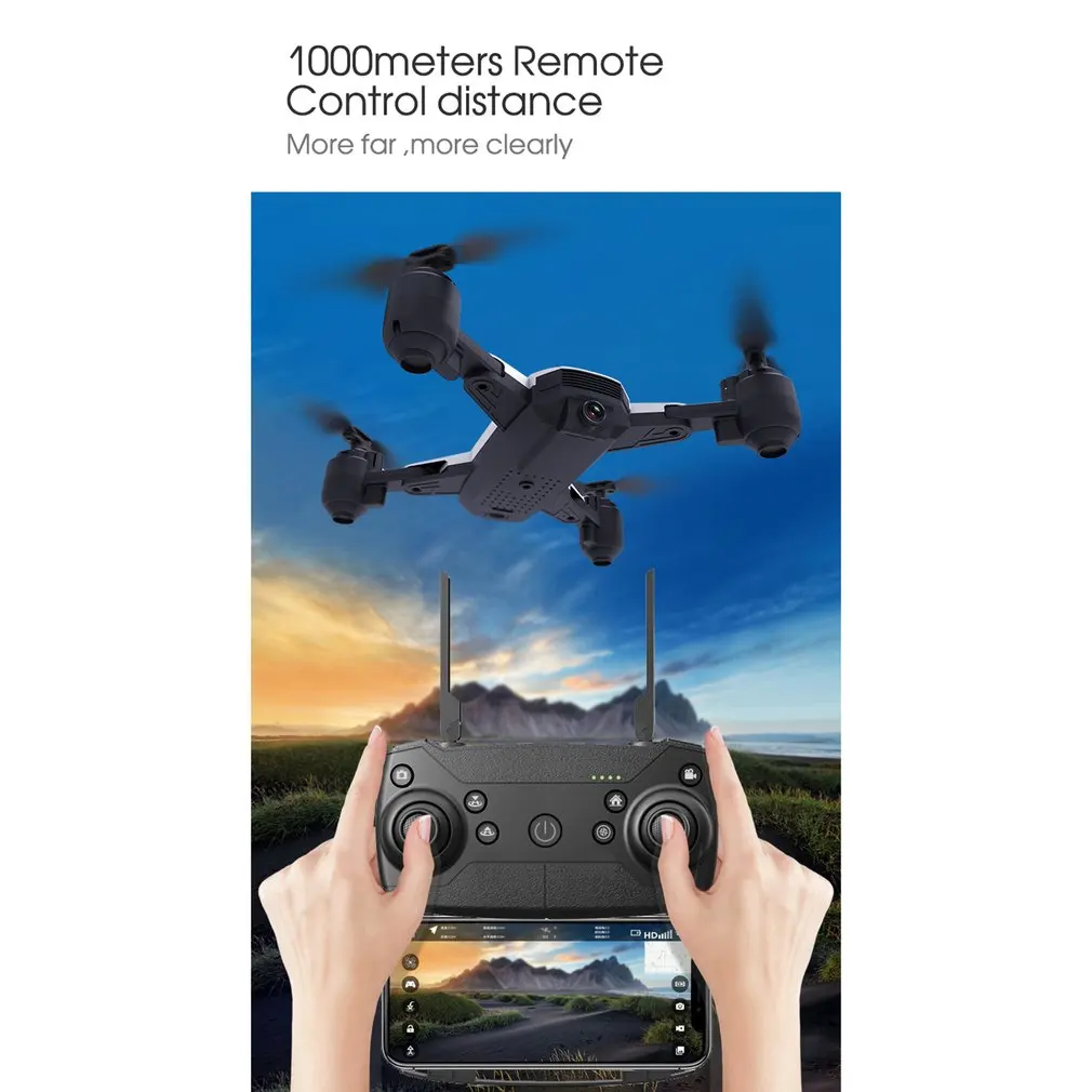 H1G 2.4G/5G 720P/1080P FPV Aircraft RC Drone Quadcopter GPS Positioning One Key Return Foldable VR Live Flight 25mins Flying | Игрушки и