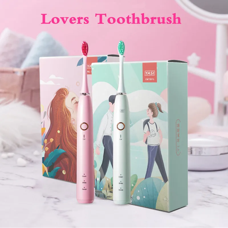 

Adult sonic electric toothbrush wireless inductive charging acoustive wave electric toothbrush lovers sonic pulse toothbrush