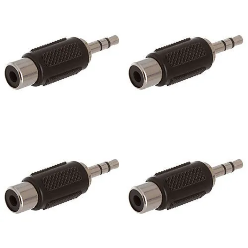 

100 pcs RCA female jack to Audio Video AV PC 3.5mm 1/8" Stereo Plug connector