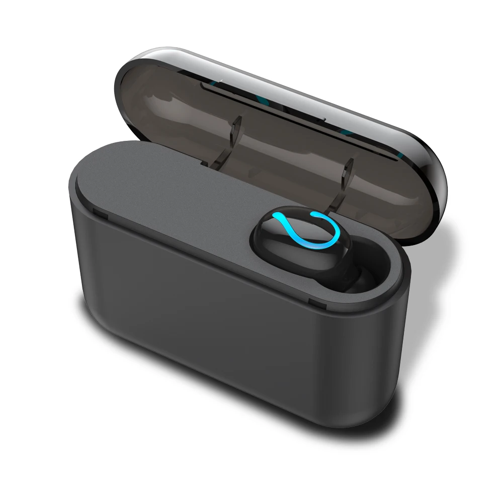 Bluetooth 5,0 TWS Blutooth наушники, беспроводные наушники для телефона, свободные руки, спортивные наушники, беспроводные стерео наушники, HBQ-32 - Цвет: Single ear