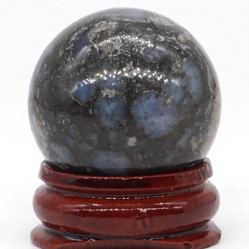 

Natural Texas Llanite Blue Opal Ball Mineral Quartz Sphere Hand Massage Crystal Ball Healing Feng Shui Home Decor Accessory 30mm