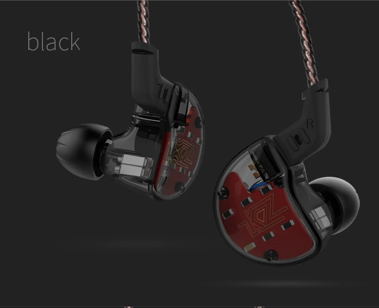 KZ ZS10 1 динамический 4 сбалансированный арматурный драйвер гибридные технологии наушники