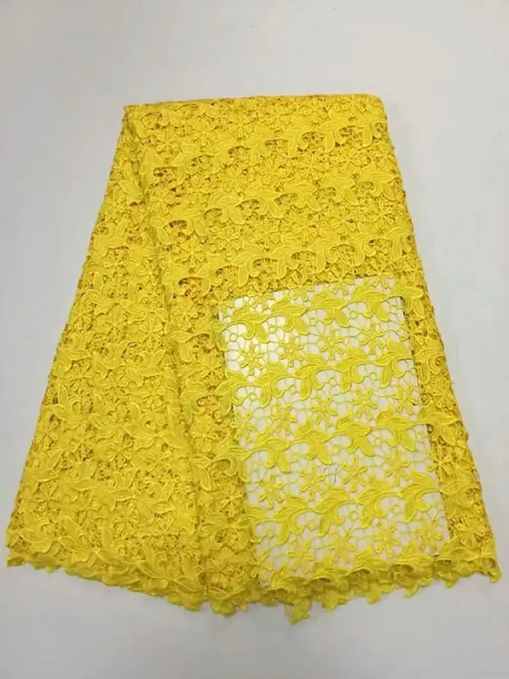 5 ярдов/шт Великолепная красная африканская Водорастворимая кружевная вышивка