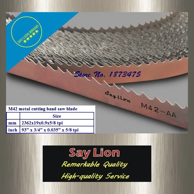 2362x19x0,9x5/8 T HSS ленточная пила для резки металла M42 Биметаллическая Ленточная Пила