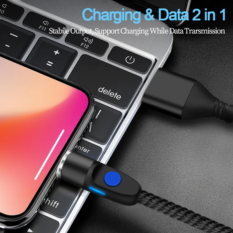 1M 2M Магнитный Мобильный телефон кабель для передачи данных iPhone Quick Charge 3 0 магнит