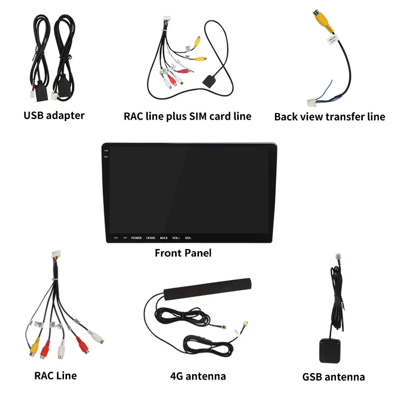 Автомобильный мультимедийный видеоплеер экран 9 66 дюйма Android 8 1 4 Гб + 64 ГБ Wi Fi