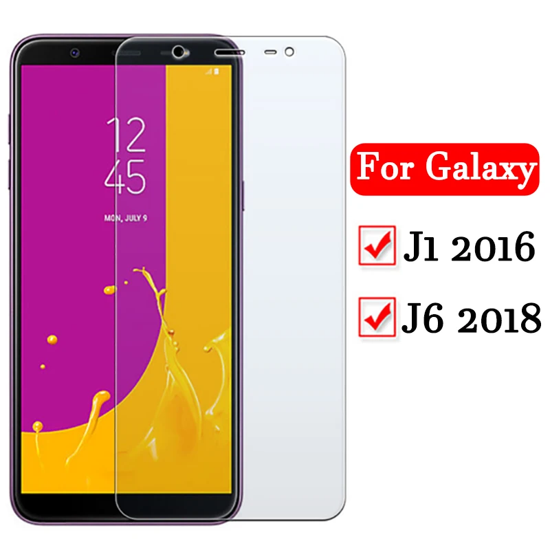Защитное стекло для Samsung J6 2018 закаленное Galaxy J1 2016 защита экрана 2.5D Защитная пленка