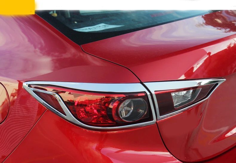 Аксессуары подходят для MAZDA 3 AXELA 2014 2015 2016 хэтчбека хромированный задний фонарь