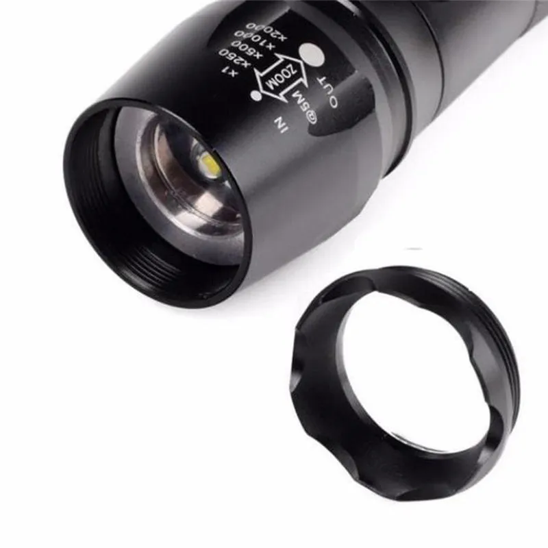 2018 X800 фонарик LED CREE XM L2 Тактический зум 2 батарея 18650 безопасность и выживание Z816| |