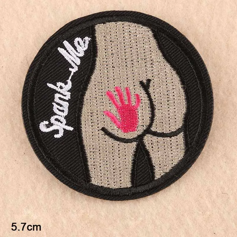 spank me Панк-трайторная девушка попка Железная на вышитой одежде нашивки для одежды наклейки одежды аксессуары для одежды - Цвет: spank me