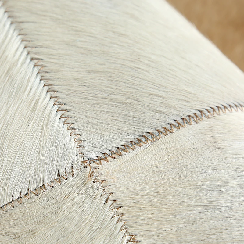 Kopen Beige Lederen Stiksels Tapijt Nordic Geometrische Woonkamer Sofa Tafel Pad Slaapkamer Nachtkastje Patchwork Tapijt Rechthoekige Custom