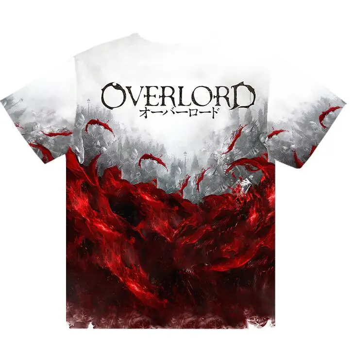 Новое поступление летняя футболка для мужчин и женщин OVERLORD Albedo косплей футболки