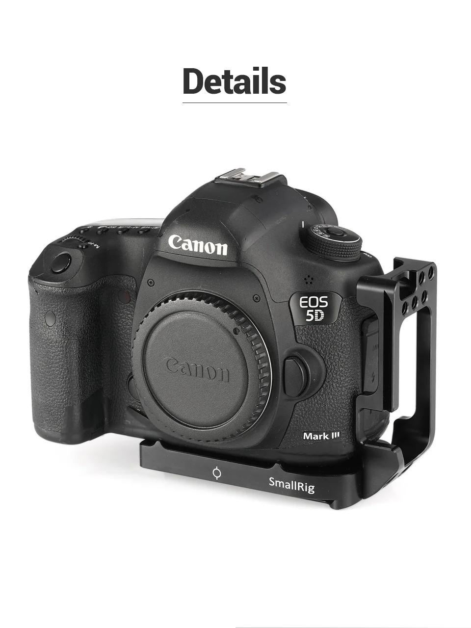 SmallRig L кронштейн для камеры Canon 5D Mark IV III DLSR быстросъемная пластина Arca-Swiss стандартная l-образная Монтажная пластина-2202