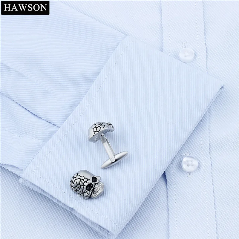 2017 забавные перламутровые песочные Запонки череп дизайн для мужских костюмов