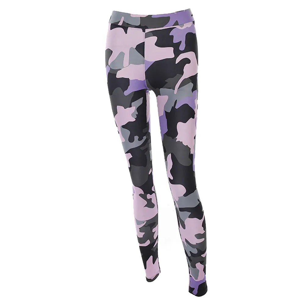 

Women Camouflage Sports Workout Gym Fitness Exercise Athletic Pants Pantalon Deportivo Mujer *40