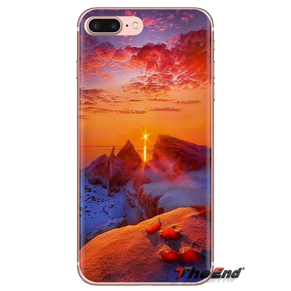 Для Huawei G7 G8 P7 P8 P9 P10 P20 P30 Lite Mini Pro P Smart Plus 2017 2018 2019 телефон корпус горный Озеро Закат