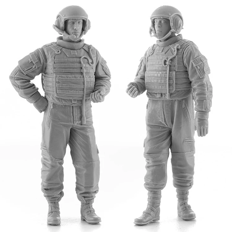 

1/35 2 tankmen, US Army, Resin Model Soldier GK, military theme, Unassembled and unpainted kit