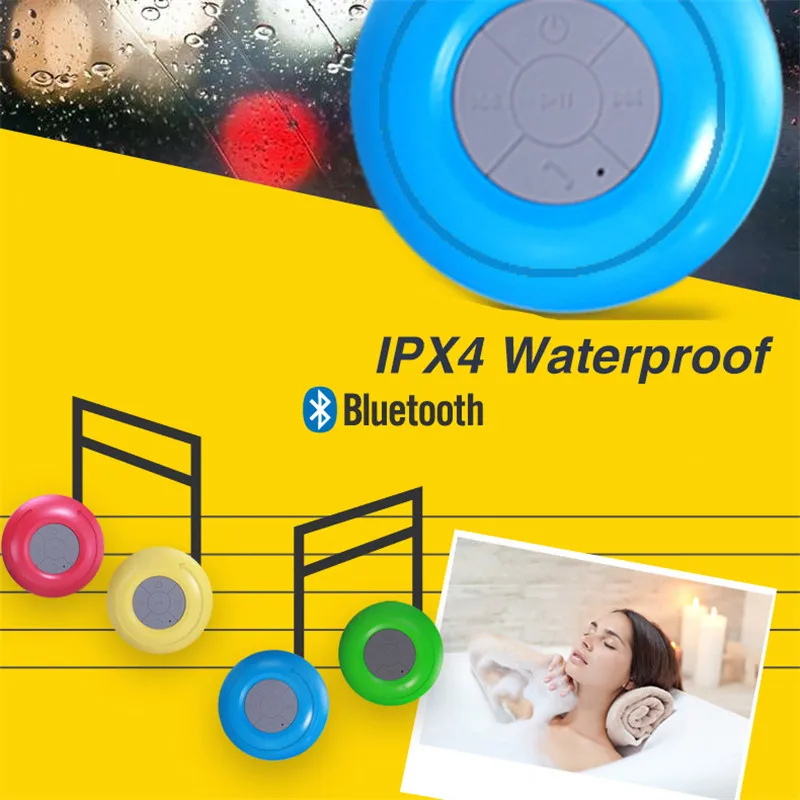 Водонепроницаемая портативная колонка для душа Bluetooth беспроводная гарнитура