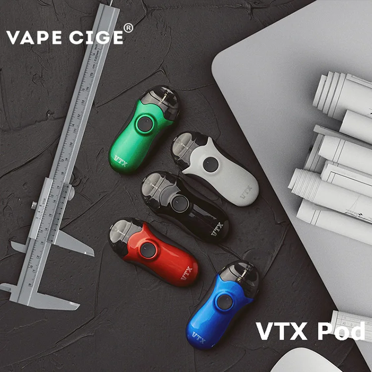 Оригинальный Vape cige VTX POD System kit 2 5 мл Электронная жидкость многоразового