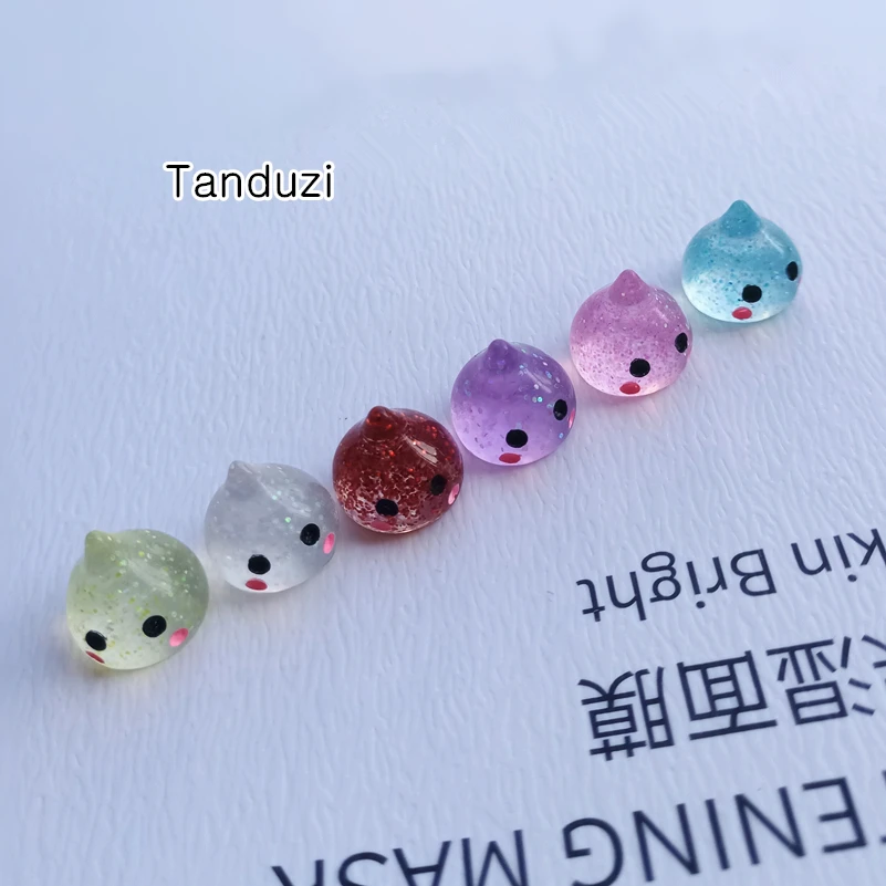 Новинка Tanduzi оптовая продажа 100 шт. кабошоны из смолы с плоской задней стороной