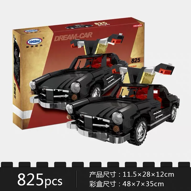 XingBao 03010 креативный MOC Technic серия Photpong автомобиль подарки модель игрушки 825 шт