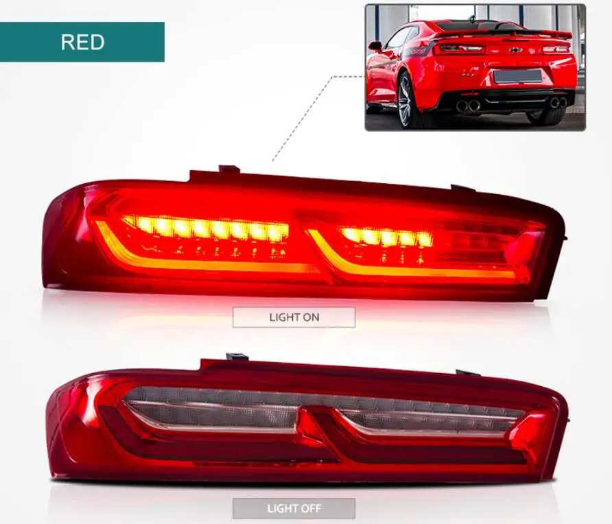 2 шт. для автомобильных головных фар Для Camaro для HID ксеноновых фар Plug and Play автомобильные аксессуары Задний фонарь Camaro противотуманная фара