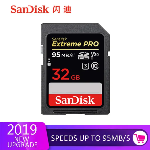 Двойной Флеш-накопитель SanDisk Ultra разъем для SD карты со шлейфом 8 Гб оперативной памяти, 16 Гб встроенной памяти, 32 ГБ SDHC 64 Гб 128 256 SDXC Class10 слот для карт памяти C10 R80mb/s USH-1 Поддержка для Камера - Емкость: U3-32GB SD