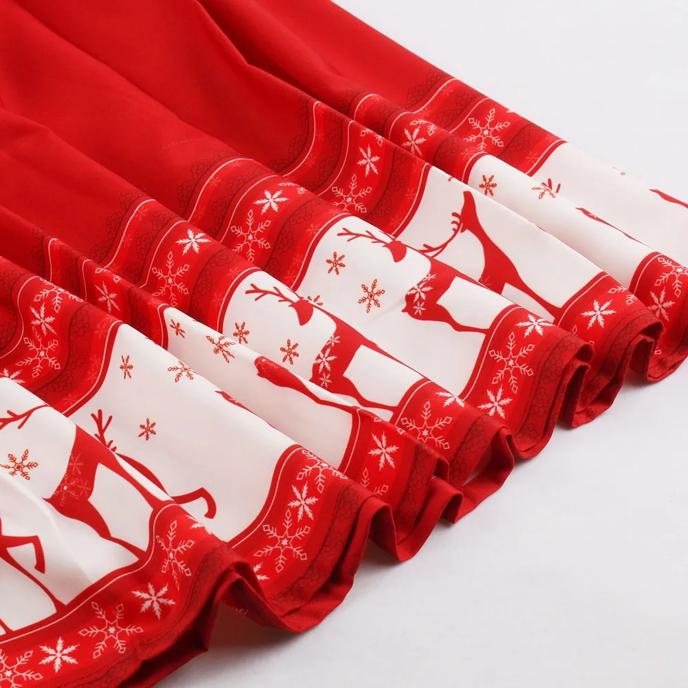 Женские платья с принтом лося на талии для похудения шнуровке большие размеры