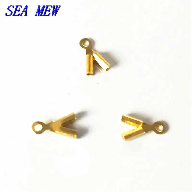 SEA MEW 300 шт. латунные античные бронзовые подвесные соединители зажимы