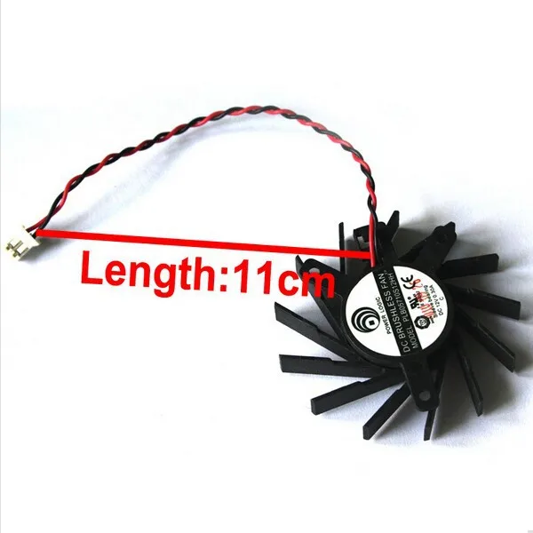 PLB05710S12HH 50 мм DC 12 В 0.3A VGA карты Вентилятор Кулер ATI Radeon HD5550 5570 5670 V4800